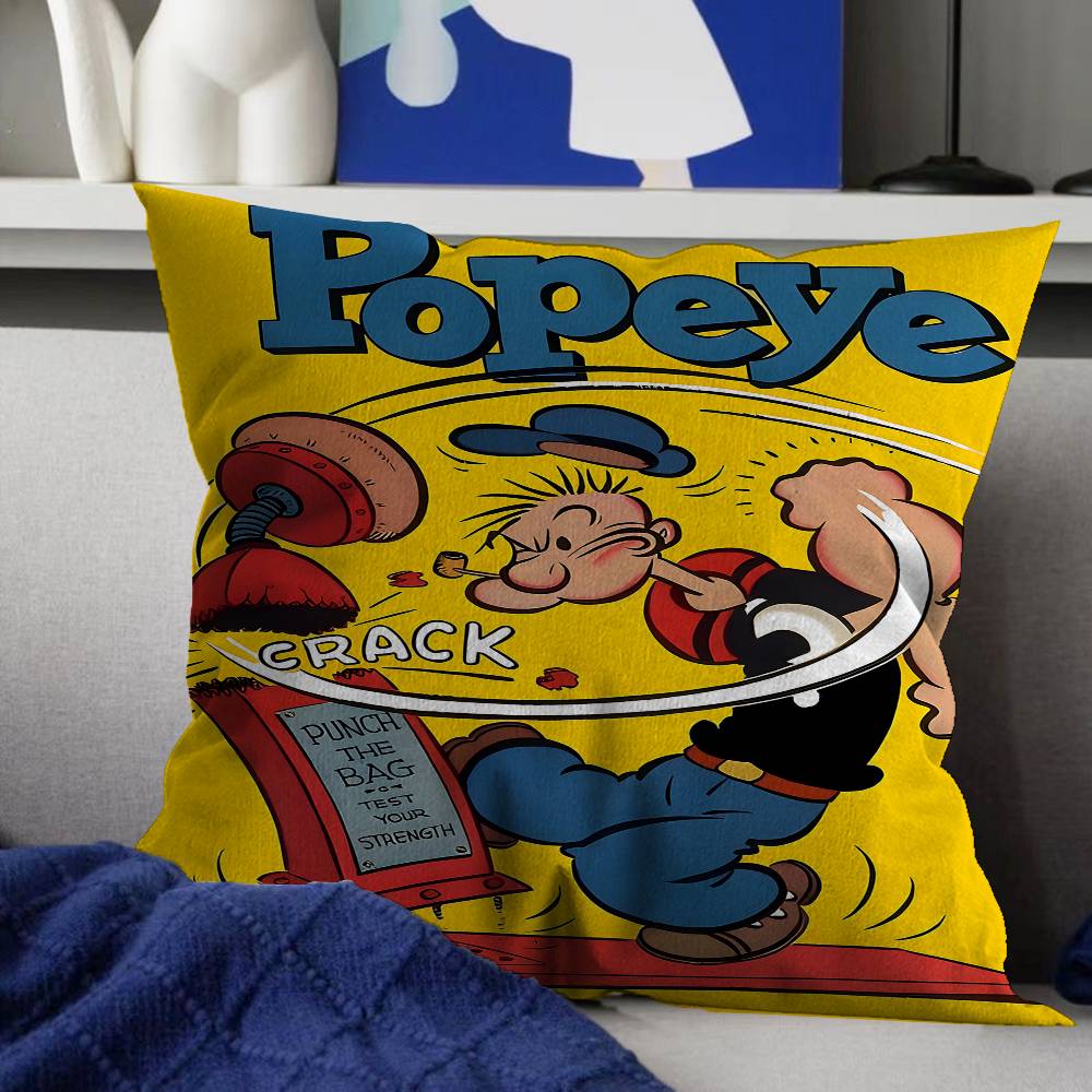 Anime PPopeye The Sailor Pillow Cushion Cover Pillowcase Living Room Sofa Home Decor Customized