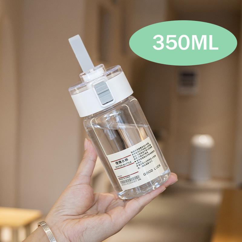 

350/550/800/ML Portable Water Bottles,Transparent Plastic Water Jug with Handheld Ring,Reusable Leak Proof Durable Travel Kettle 1Pcs