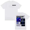 Omar Courtz Por Si No Estoy 2026 World Tour Grafica Copertina T-shirt 2026 Estate Nuova Unisex Unisex Cotone T-shirt Street Wear Y2K