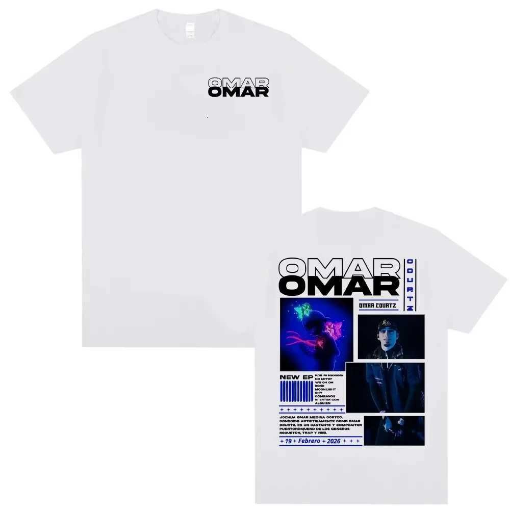 Omar Courtz Por Si No Estoy 2026 World Tour Grafica Copertina T-shirt 2026 Estate Nuova Unisex Unisex Cotone T-shirt Street Wear Y2K