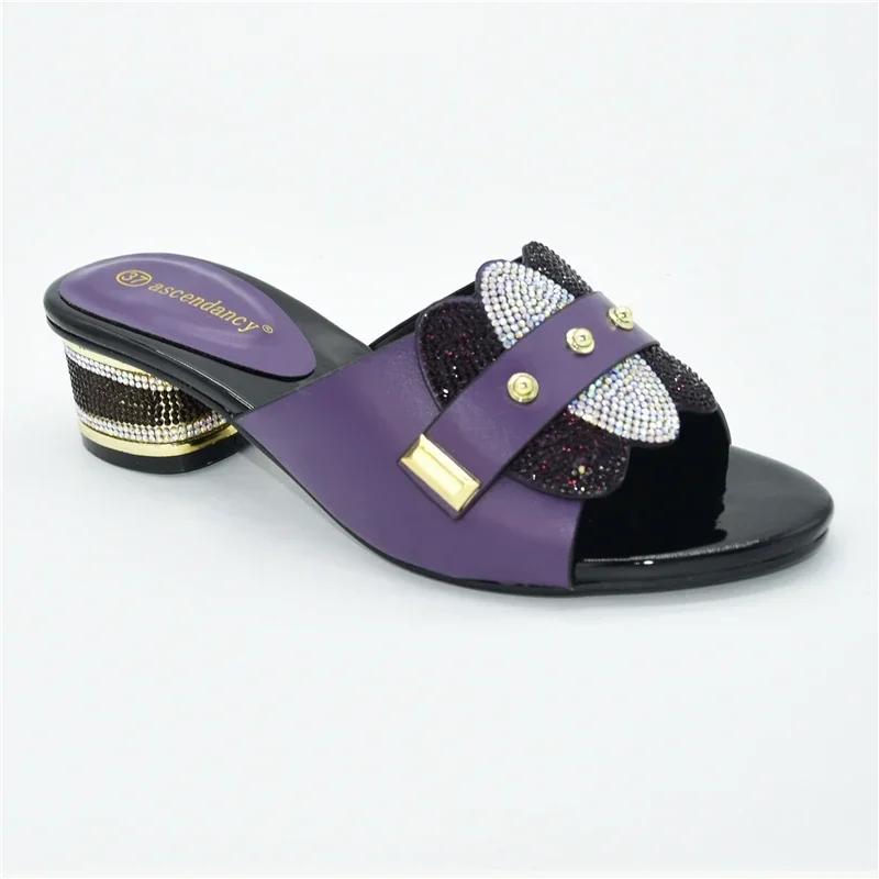 Women's Shoes Party Pump High Heels Fashion Women's Summer Fall Non-slip Rhinestone Shoes Women's Sandals Brand Square Toe Shoes