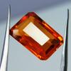 10.14 Carat Natural Real Sapphire Orange Emerald Shape   Loose Gemstone