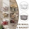 Multi-functional Wall Hanging Transparent Storage Box Shelf Food Kitchen Domestic Organizer Accessories Seasoning Storage N7X5