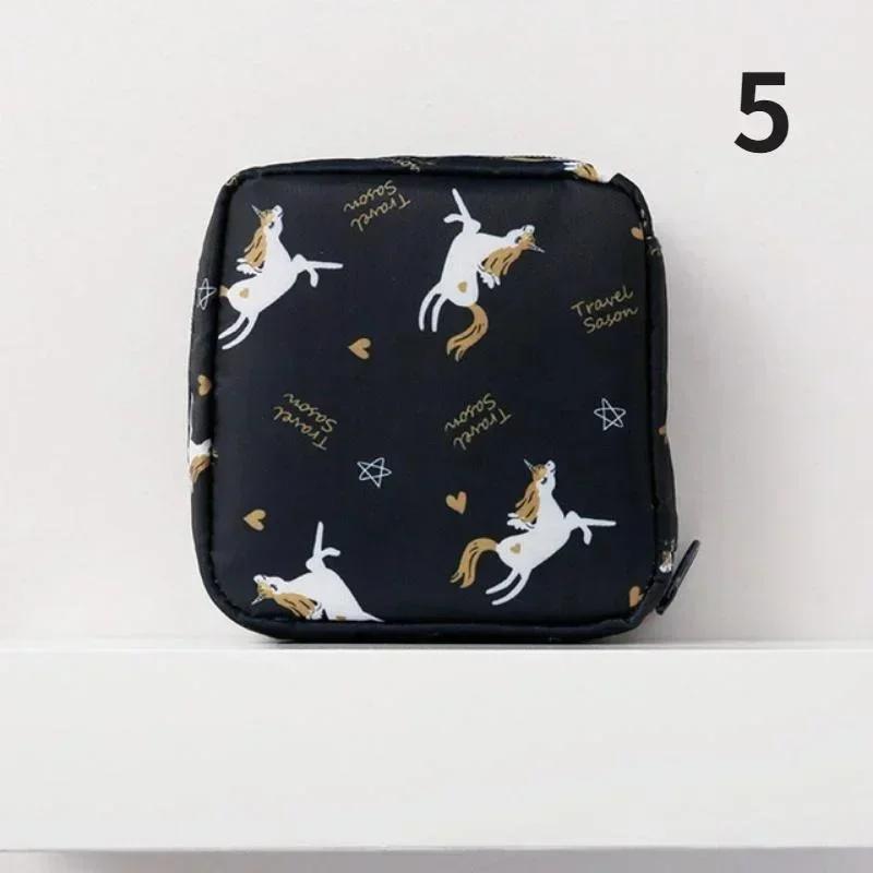 Cute Style Multifunctional Cartoon Storage Bag Student Sanitary Napkins Sanitary Cotton Portable Large Capacity Purses Card Bags
