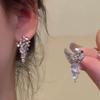 Popular Pearl Butterfly Earrings Women's Premium Sense Niche Light Luxury Silver Needle Earrings Ear Jewelry