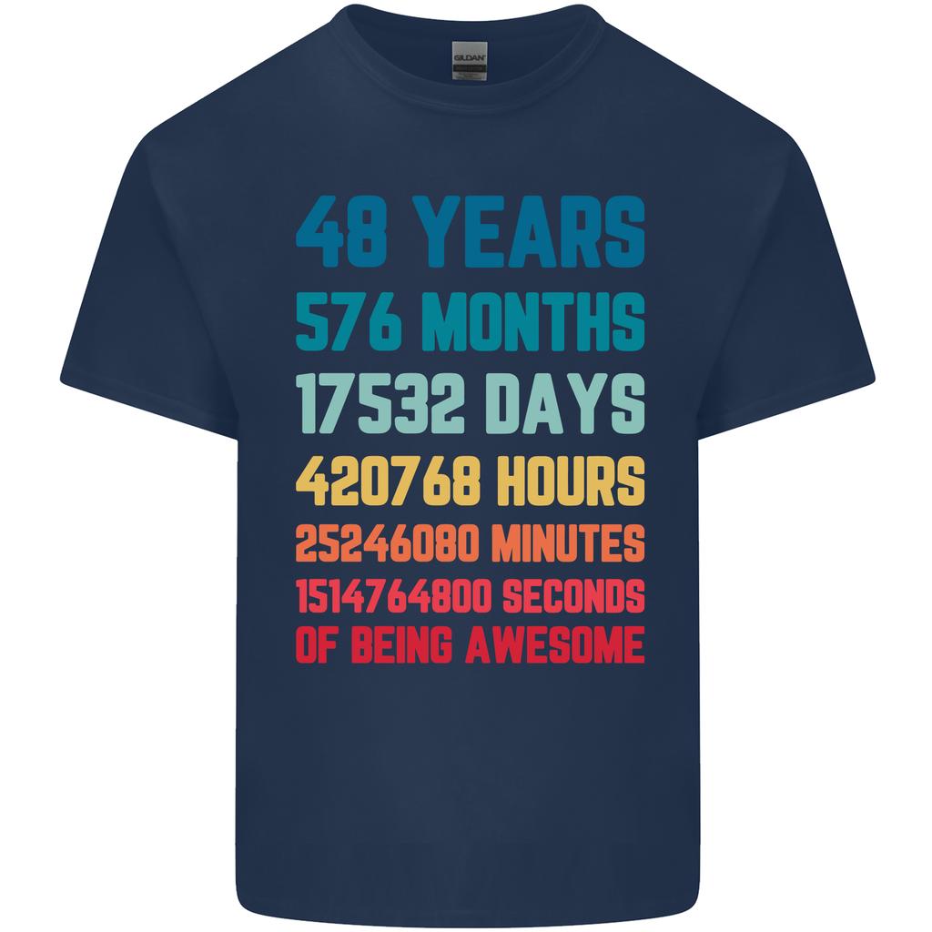 48th Birthday 48 Year Old Unisexs Light Cotton TShirt