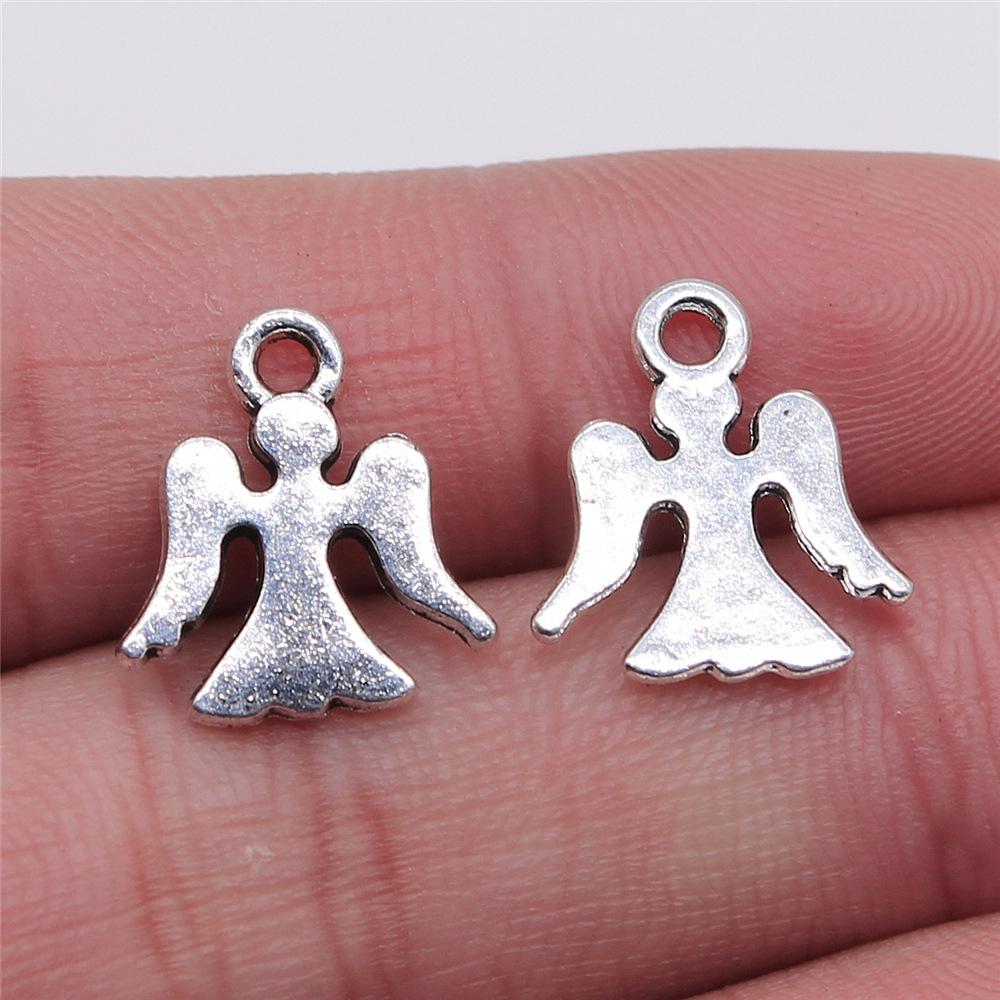 20pcs Angel Charms Antique Silver Color Angel Charms Pendants For Bracelets Angels Charms Making Jewelry