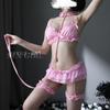 Sexy and Romantic Lingerie Three-point Set Women's garter Dress Hot Maid Uniform Tempting Wholesale 8053