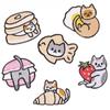 Original Embroidery Sticker Embroidery Label Clothing Accessories Cartoon Cat Animal Badge DIY Patch Cloth Sticker