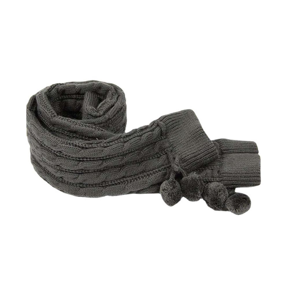 Extra Long Cable Knit Over-the-Knee Leg Warmers with Pom Pom