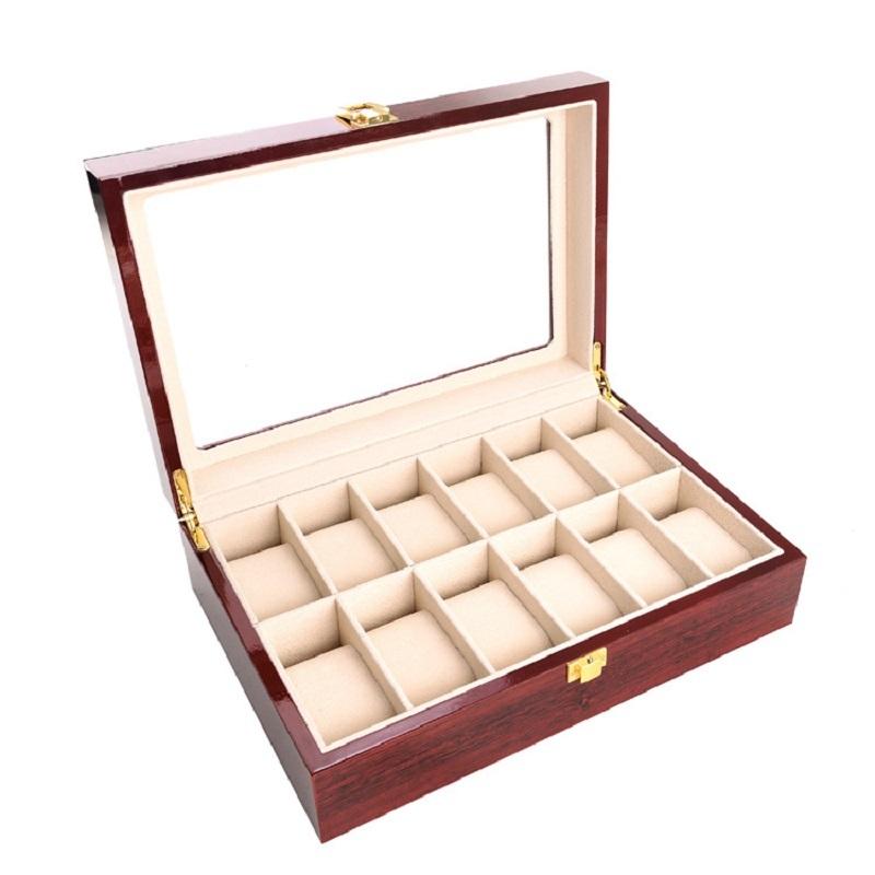 WellZone Style Chinois Bois 2/3/5/6/10/12 Positions Luxe Boîte à Montres Organiseurs Coffret Support Bois Boîtes Cadeau de Fête