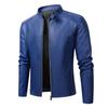 Spring and Autumn new men's leather jacket trend slim handsome youth locomotive versatile pu leather jacket