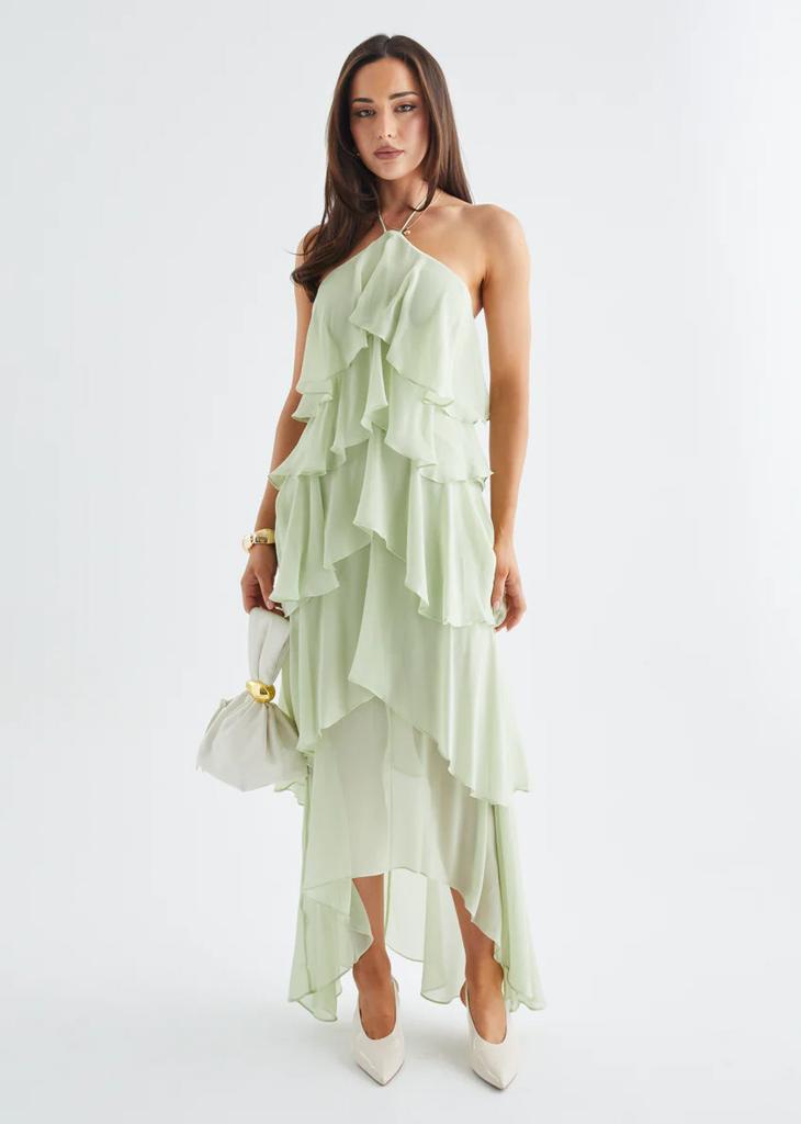 2026 New Off-Shoulder Women's Fashion Chiffon Printed Fairy Long Temperament Evening Dress Dress