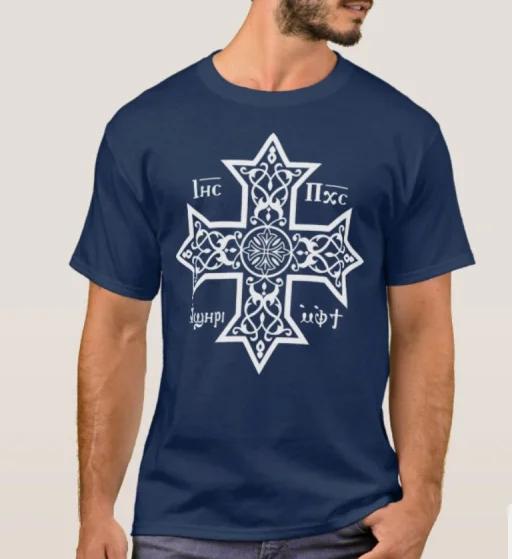 

Ethiopians Coptic Orthodox Cross TShirt 100 Cotton ONeck Short Sleeve Summer Casual Mens Tshirt Streetwear 4XL