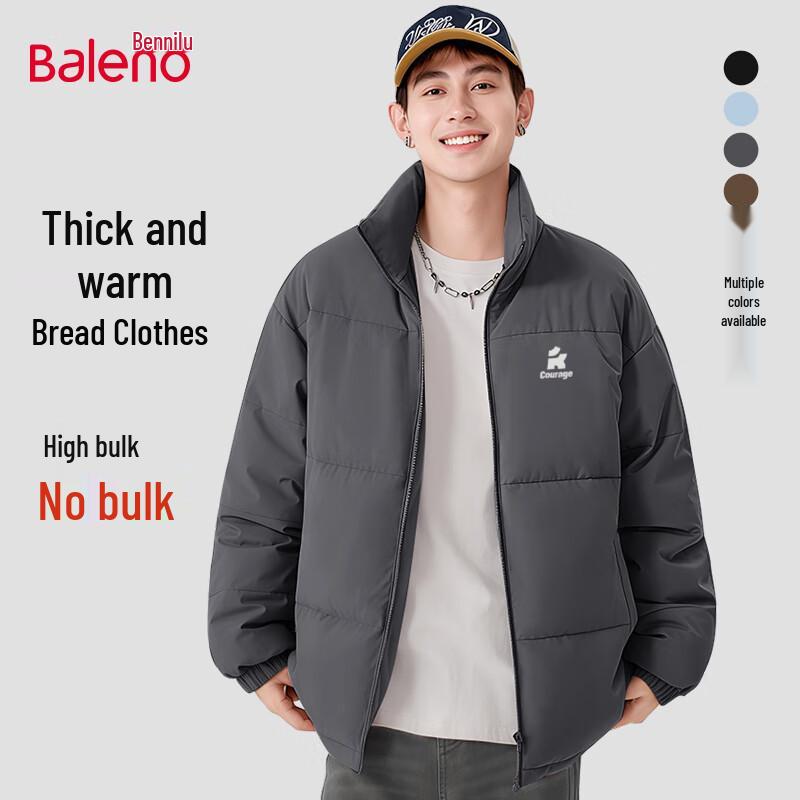 

Baleno Men s Puffer Jacket with Stand Collar M