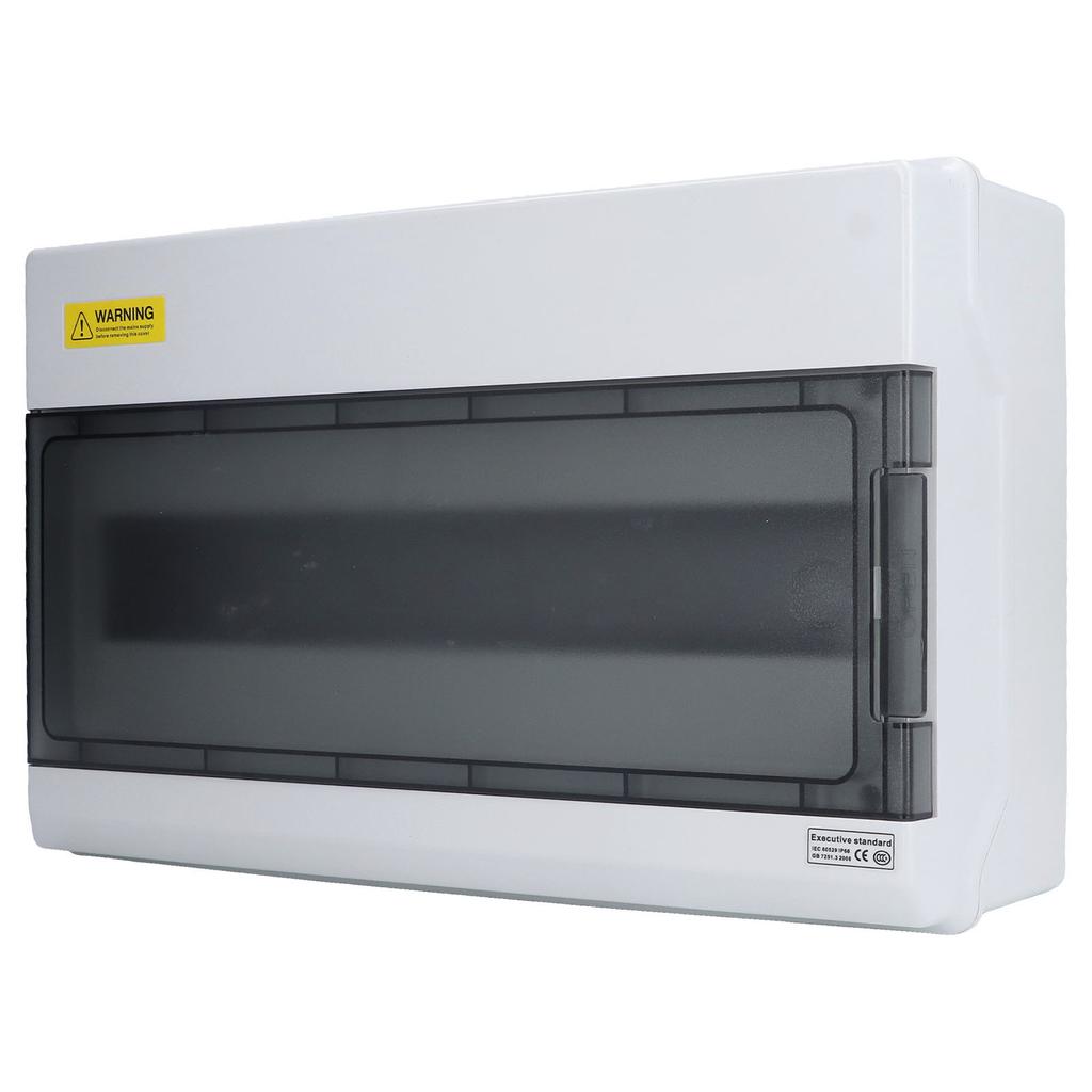 Distribution Protection Box 18 Way DIN Rail Outdoor IP66 Waterproof Transparent Junction Case