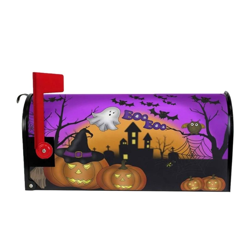 Holiday Magnetic Mailbox Wrap Seasonal Decoration Waterproof Polyester Easy Change Design Gift Ready