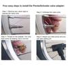 Presta To Schrader Valve Adapter Brass Tire Valve Converter for Bike Pump Connection 2 To 20 Pcs