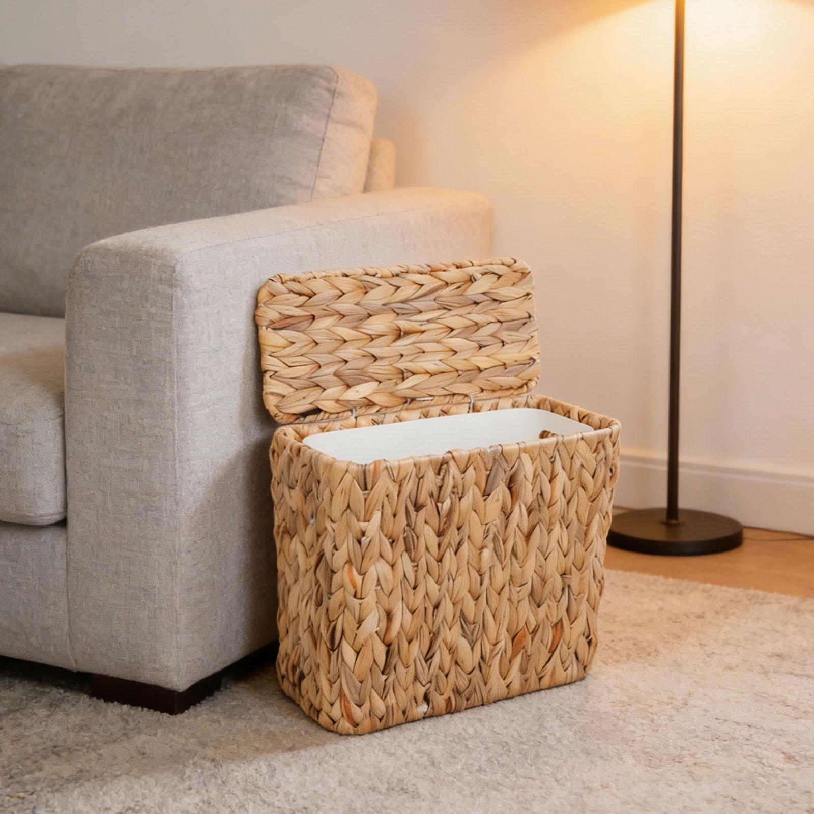 2.5 Gallon Wicker Trash Can