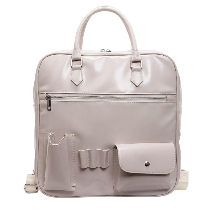 

Женская сумка, большой емкости, рюкзак, сумка-тоут для поездок на работу бежевый