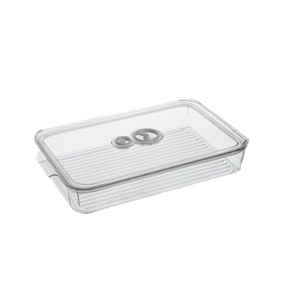 Transparent Refrigerator Dumpling Box Plastic Refrigerator Storage Box  for Household прозрачный