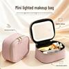 Portable Waterproof LED Mirror Makeup Bag - Mini Travel Beauty Storage