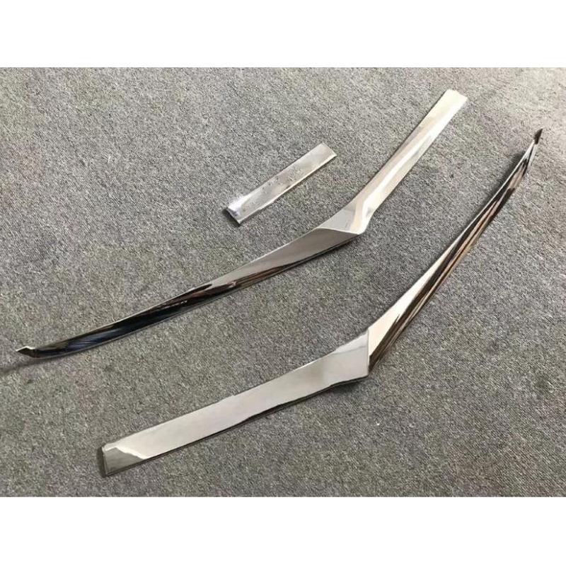 Hot Sale Car Body Bumper Engine ABS Chrome Front Bottom Grid Grill Grille Edge Panel 3pcs For Volvo XC60 2018