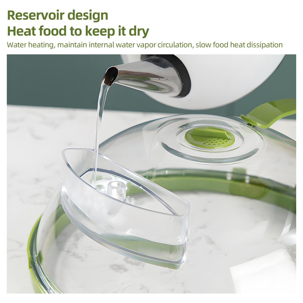 Microwave Splatter Cover for Food Clear Microwave Splash Guard Cooker Lid with Handle Adjustable Steam Vents Holes