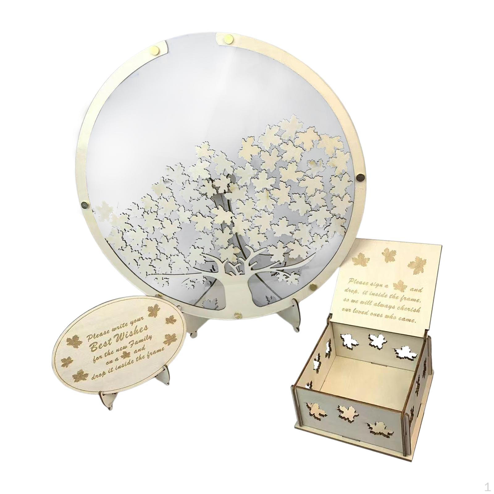 Wedding Guest Book Drop Box Visitors Signature Decoration Party Supplies for Wedding, Ceremony, cm