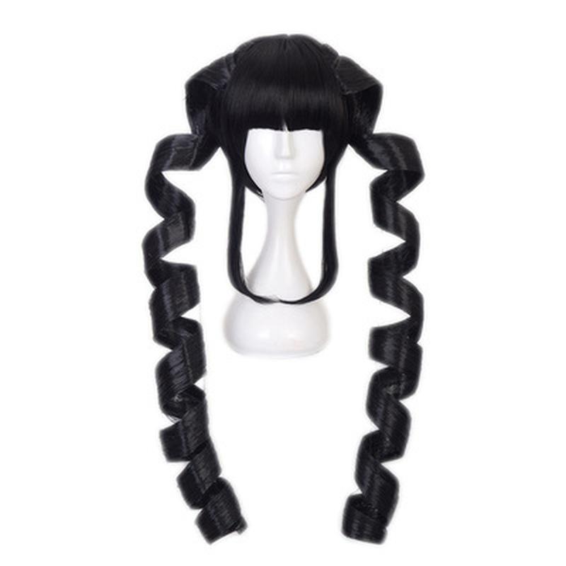 Anime Saç DanganRonpa yasuhiro taeko Cosplay Peruk Kadın Peruk Celestia Ludenberg Kumar Kız Lolita Okul Zentai Peruk
