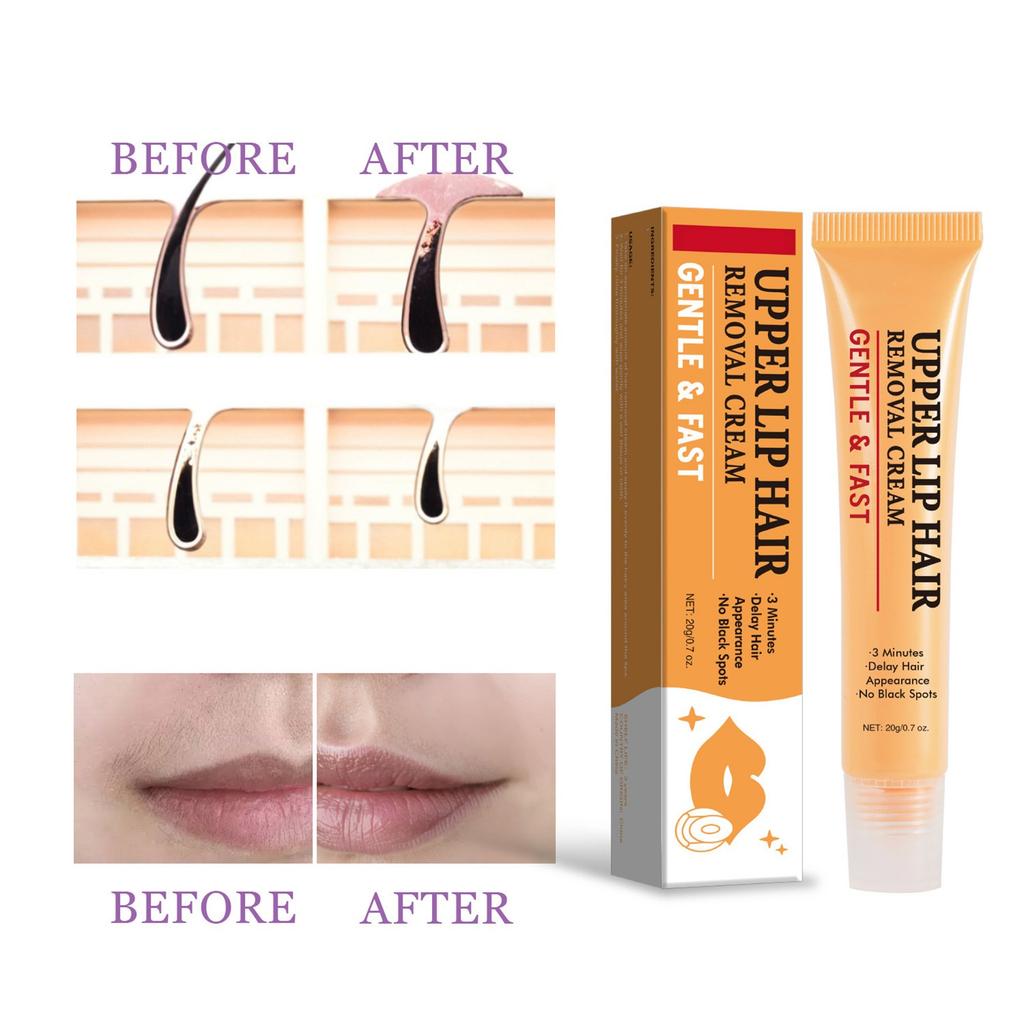 Facial Hair Removal Cream, Upper Lip Hair Removal Cream, Gentle Hair Removal, Facial Eyebrows, Chin, Upper Lip Suitable For All Skin Types