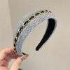 Wide-Brimmed Headbands for Women Non Slip Hair Band Cute Chain Hairbands  for Skin Treatment