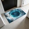 3D Optical Illusion Rug Realistic Hole Doormat Non-Slip Bottom Entrance Rug Floor Mat for Front Door Kitchen Bathroom Home Decor
