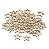 100 Hollow Wood Stars, Versatile Cutouts And Decorations for Year-round Celebrations Christmas