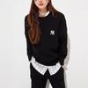 New MLB Sweatshirts Unisex Black 3AMTB0421-50BKS