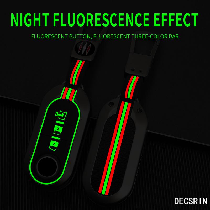 Pouzdro na skládací dálkový klíč zinkové slitiny pro Fiat Ducato 500 500L Panda Grande Punto Lancia Musa Auto Příslušenství