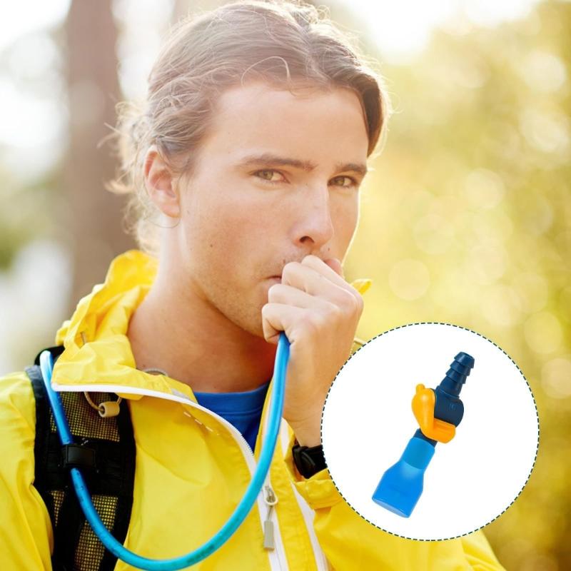 Hydrations Pack Mouthpieces Bites Valves Replacement with On Off Switches, Hiking Backpacking Water Bag Suction Nozzle