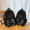 School bag: simple large-capacity student backpack, double shoulder backpack for boys and girls, junior and senior high school students