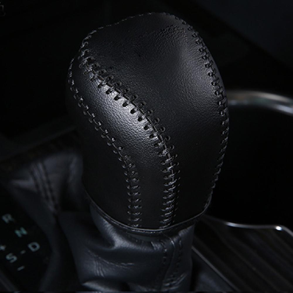 Leather Car AT Gear Shift Knob Cover Gear Head Collars for Toyota Camry 70 Corolla 2019 2020 2025 Interior Accessories