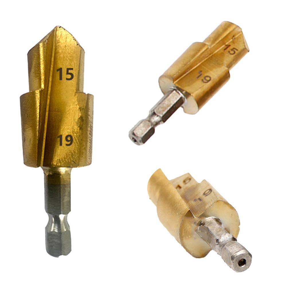 PPR Lifting Stepped Drill Bit Hexagon Shank Water Pipe Connection Tool 20/25/32 Mm Water Pipe Expansion Drill Bit Punching Tools