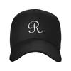 Letter R Baseball Cap  Fashion Unisex Women Trucker Hat Sun Visor Design Running Hippie Snapback Cap Birthday Present