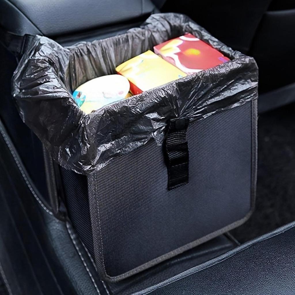 Car Garbage Can Waterproof Foldable Backseat Car Trash Bag Seat Back Organizer For Truck SUV RV Sedan Automotive Interior Snack