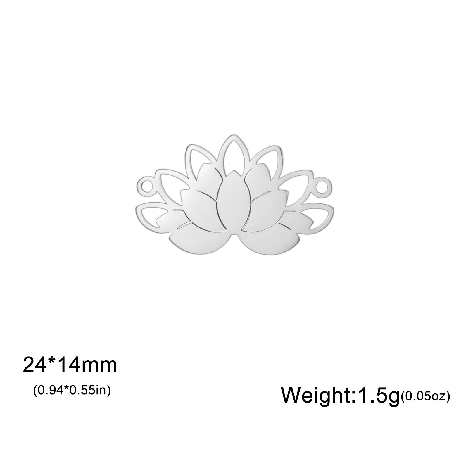 

Teamer 5pcs/Lot Lotus Pendant Gold Color Stainless Steel DIY Making Charm For Necklaces Bracelets Amulet Jewelry Gift 2026 New