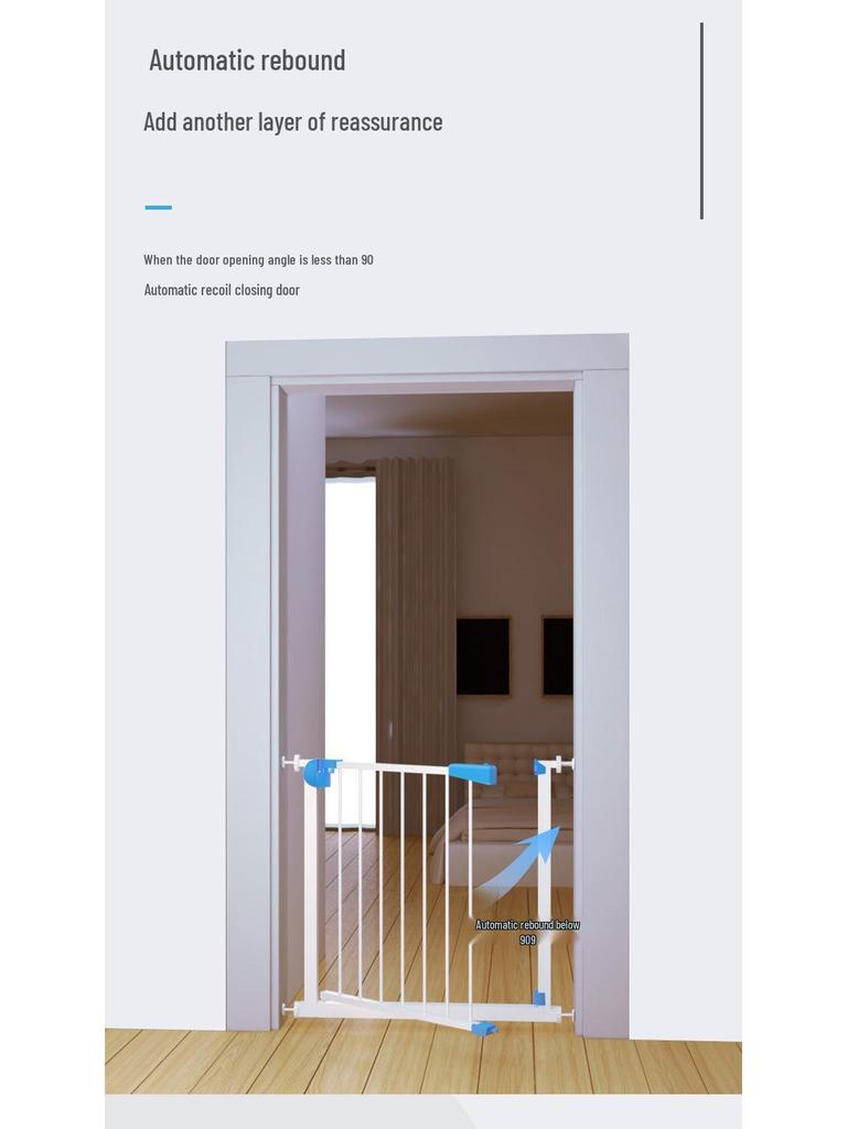 Child & Pet Safety Gate: No-Drill Stair & Door Guard Fence