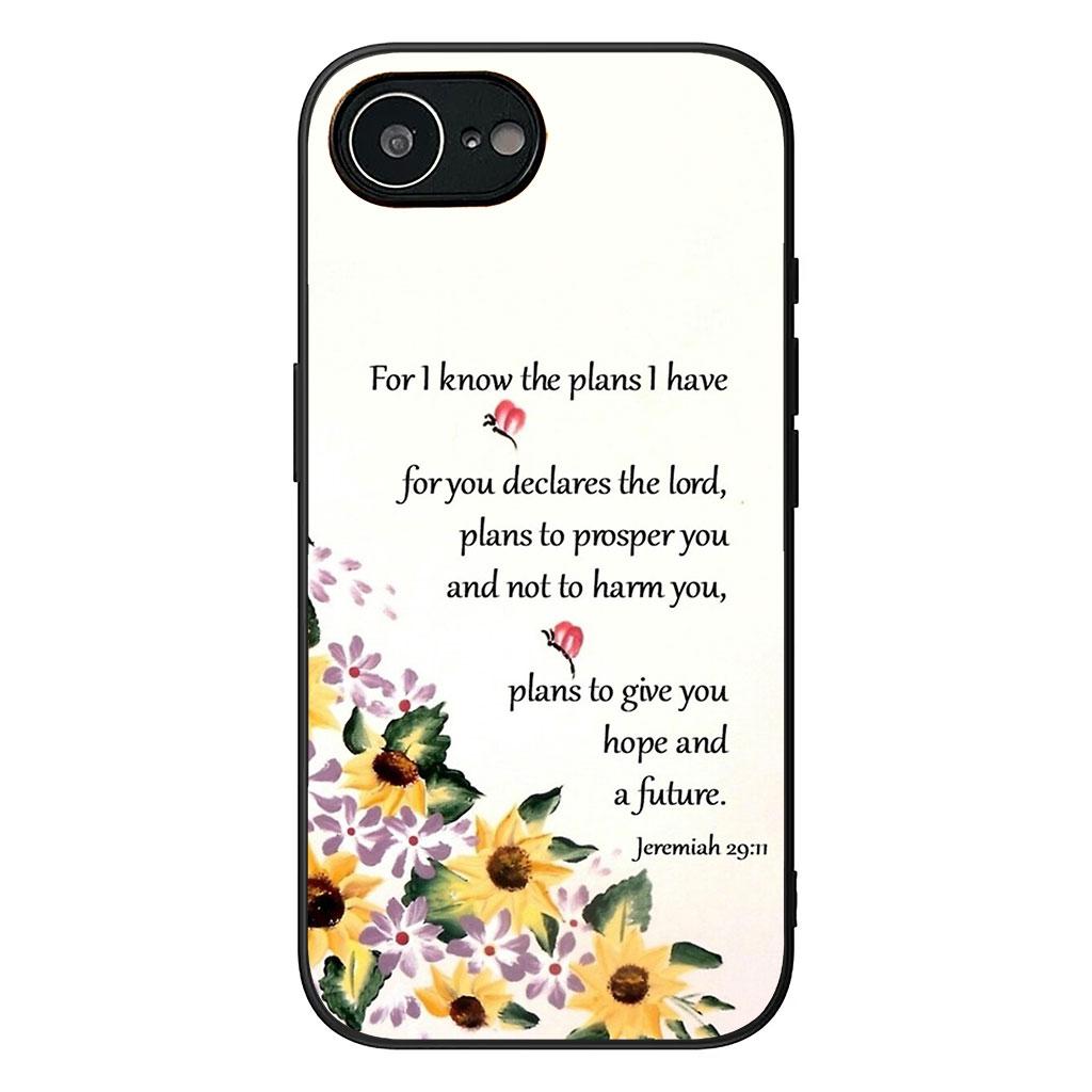 Cover for OPPO A54 A40 A60 A80 A18 A16 A17 A38 A78 A79 A57 A55 A3 Pro A96 A15 A12 Phone Case Christian God Bible Verse Spring