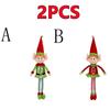 Nieuwe Collectie 2/1 Stuks 65CM Kerstelf Pop Pluche Been Rood Groen Ornamenten Jongens Meisjes Elfen Speelgoedpop Nieuwjaar Navidad Huisdecoraties