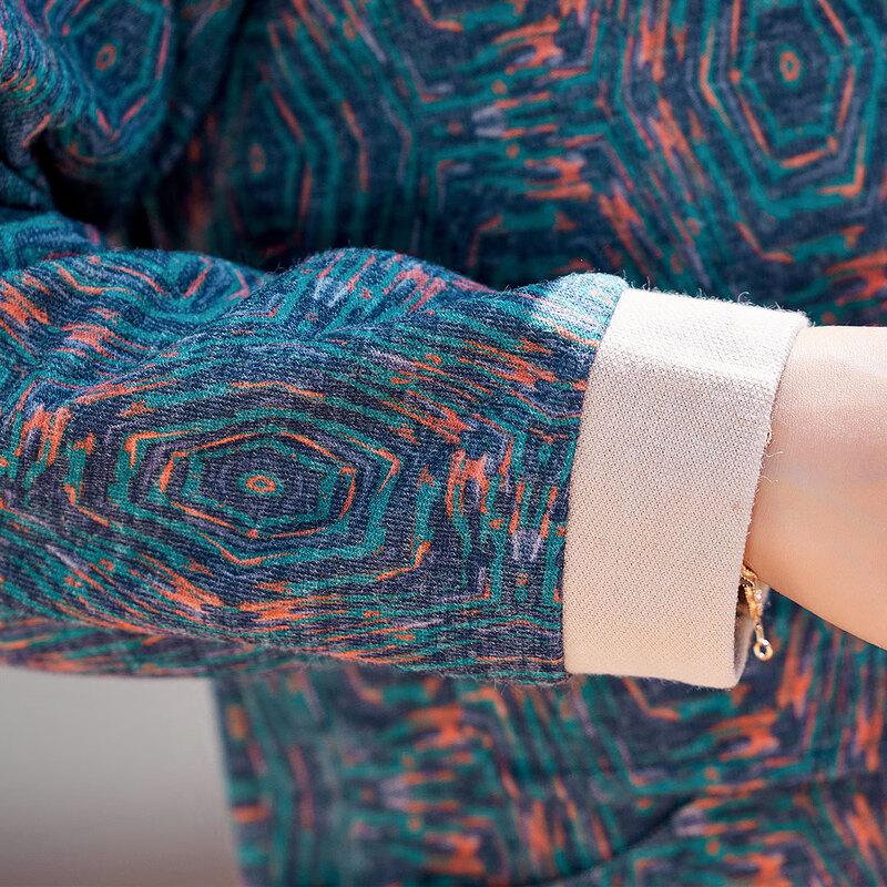 Pastor 2025 Autumn Zipper Hooded Cardigan Jacket for Middle-Aged Women