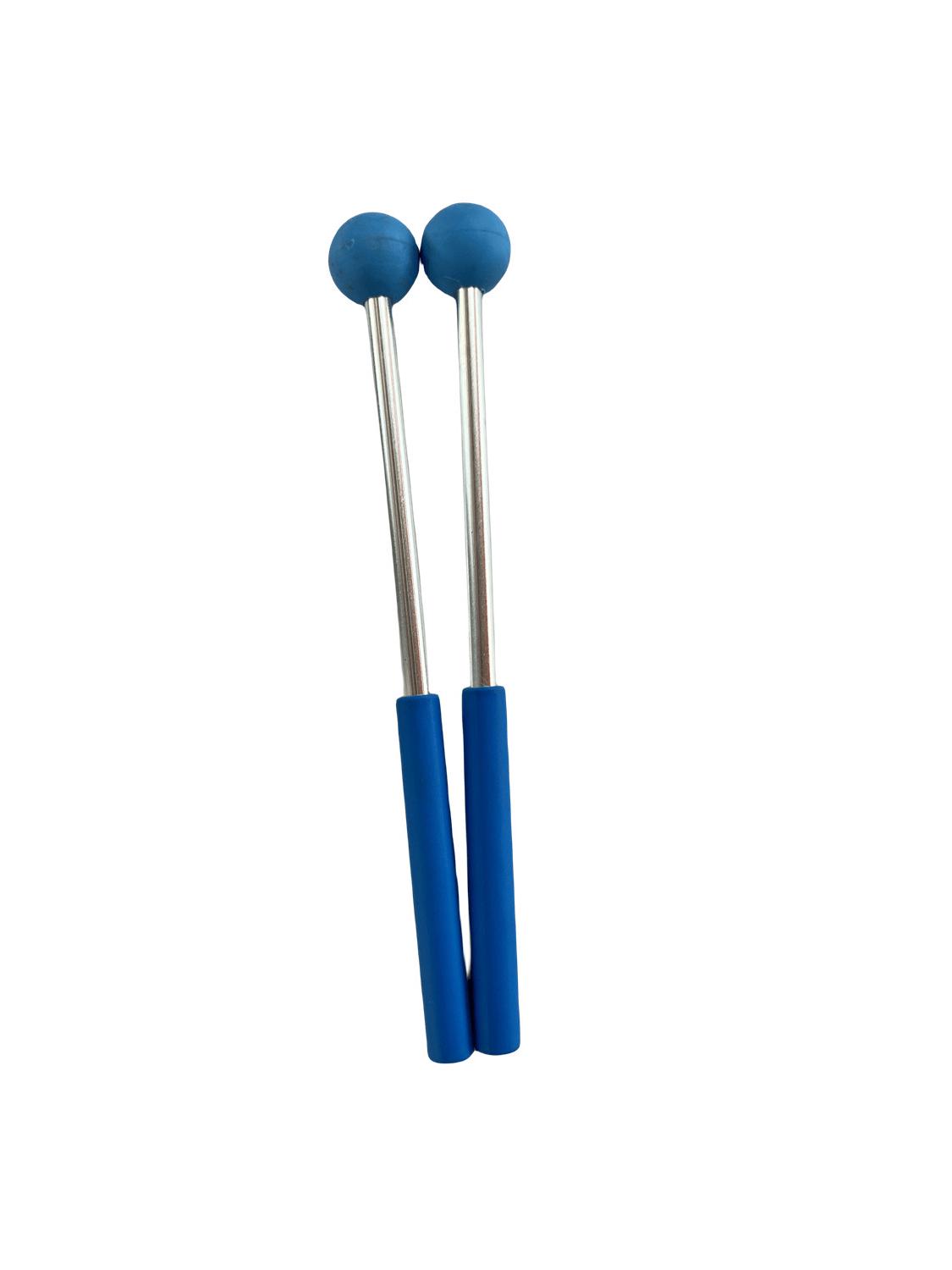 Ethereal Drumsticks: Metal Handle Marimba Mallets - Red Brick Tone for Orff Percussion синий