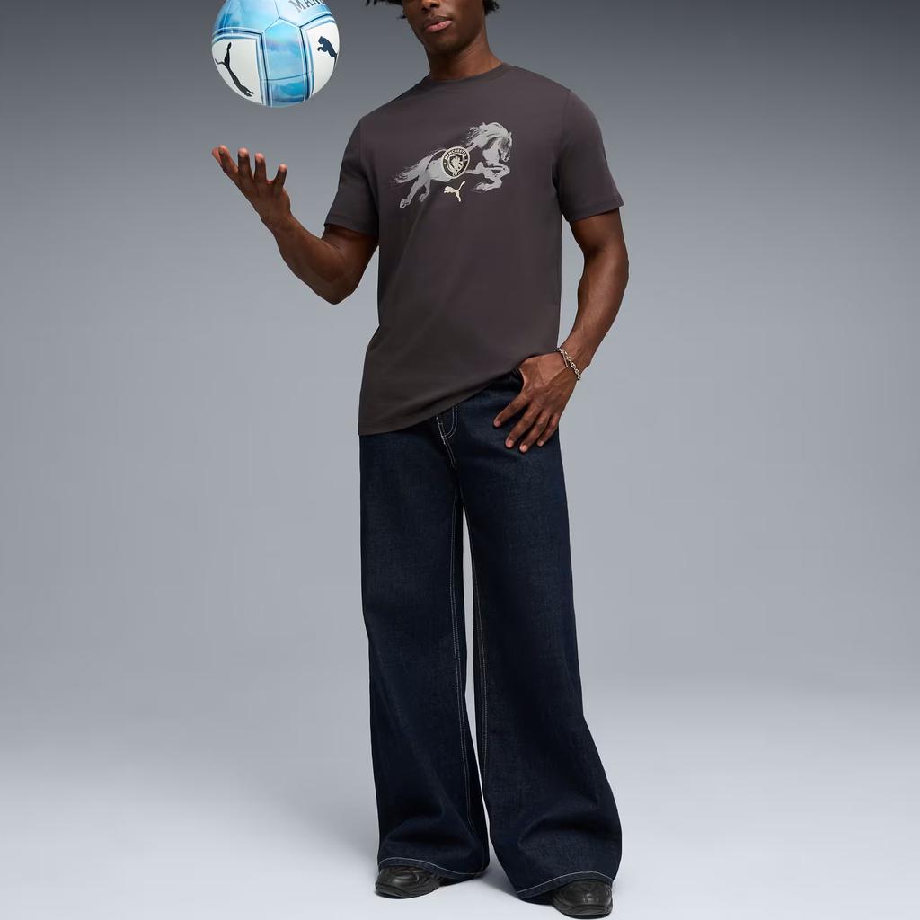 Puma Manchester City Year Of The Horse Football Crew Neck Short Sleeve T-Shirt Men Tops 785918-03