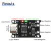 2 In 1 TP4056 Li-ion Battery Charging Module DC 4-8V 1.2A Battery Charging Board Module Type C Charging Protection